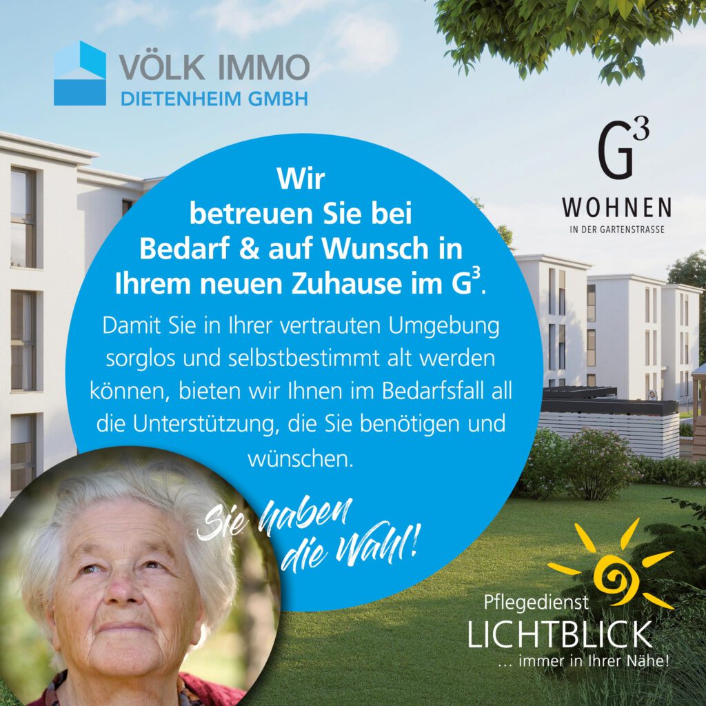 G³ Wohnen in der Gartenstraße Dietenheim - Pflegedienst Lichtblick Dietenheim
