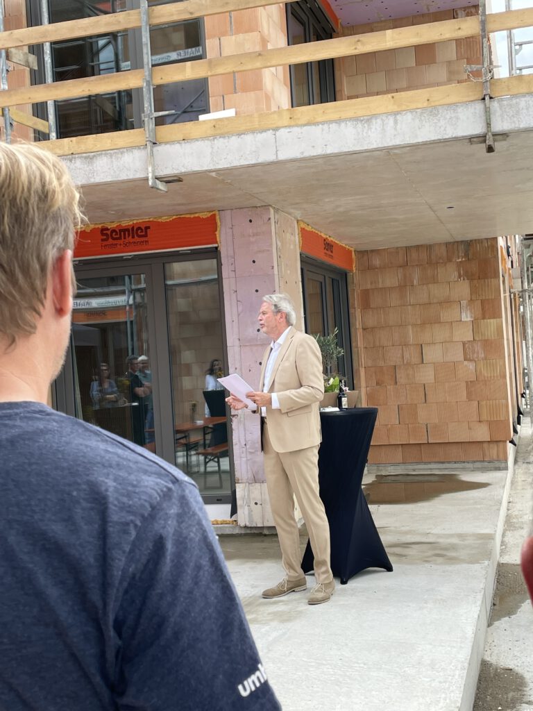 Richtfest G³ Wohnen in der Gartenstraße Dietenheim
